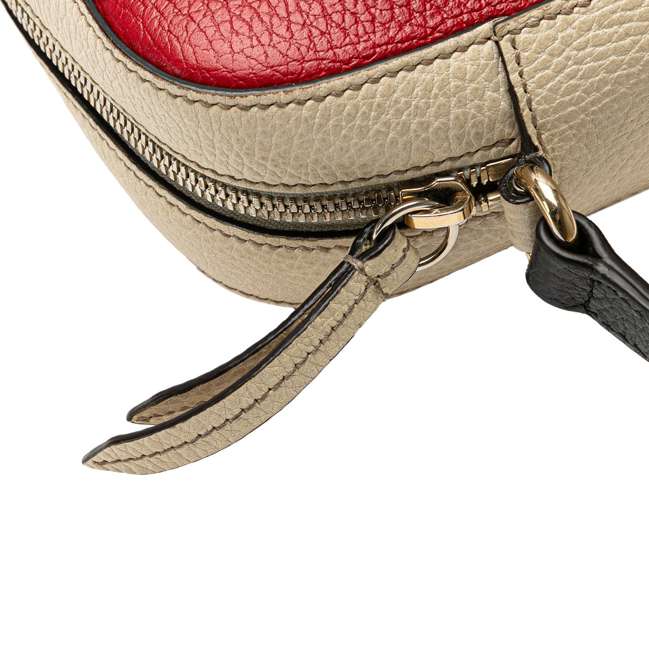 Gucci Small Tricolor Leather Soho Disco Crossbody Rood