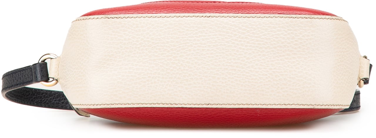 Gucci Small Tricolor Leather Soho Disco Crossbody Rood