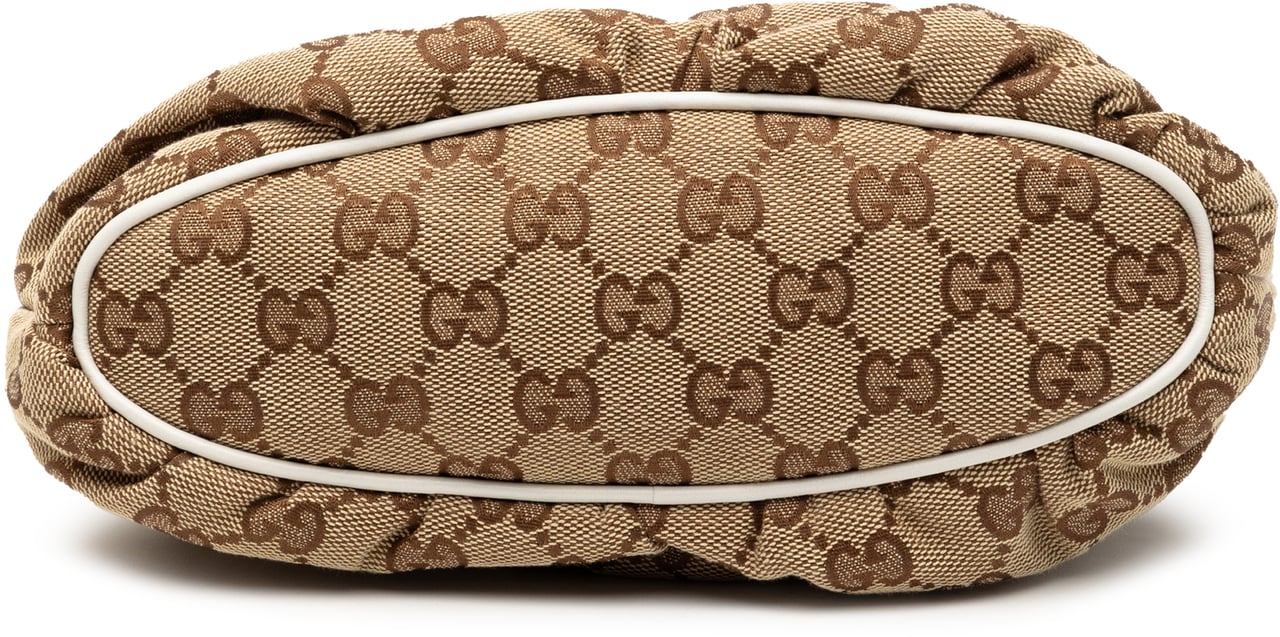 Gucci GG Canvas Web Handbag Bruin