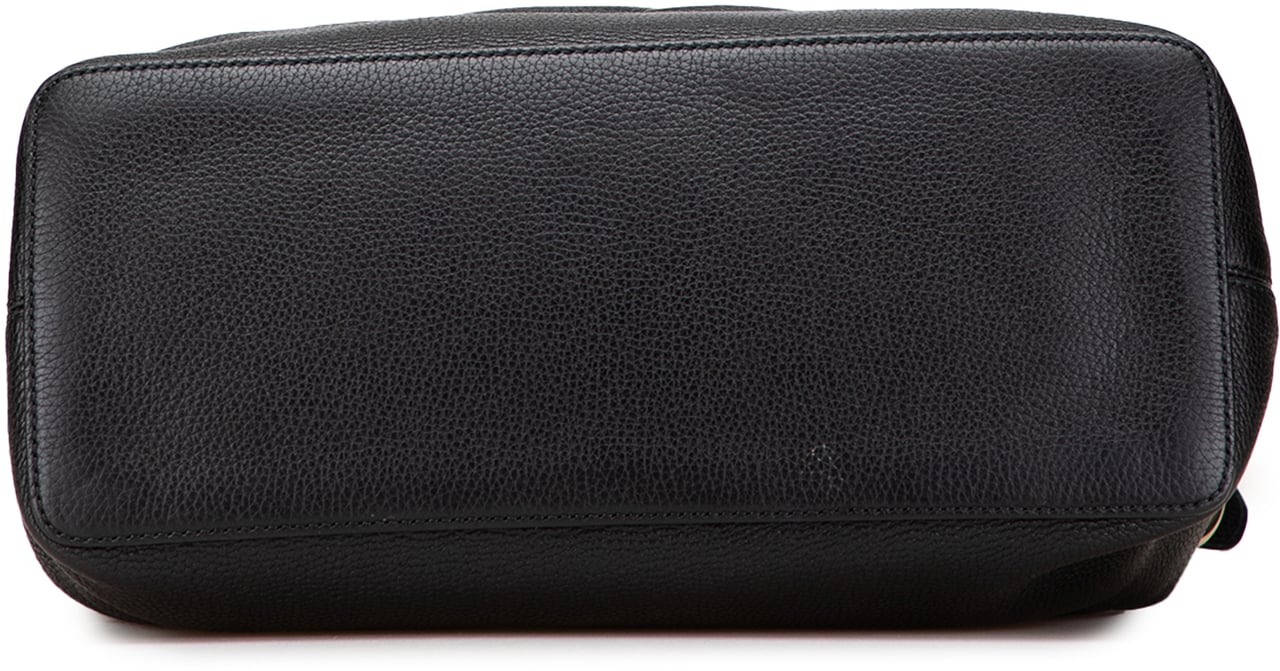 Gucci Large Pebbled Calfskin Soho Convertible Hobo Zwart