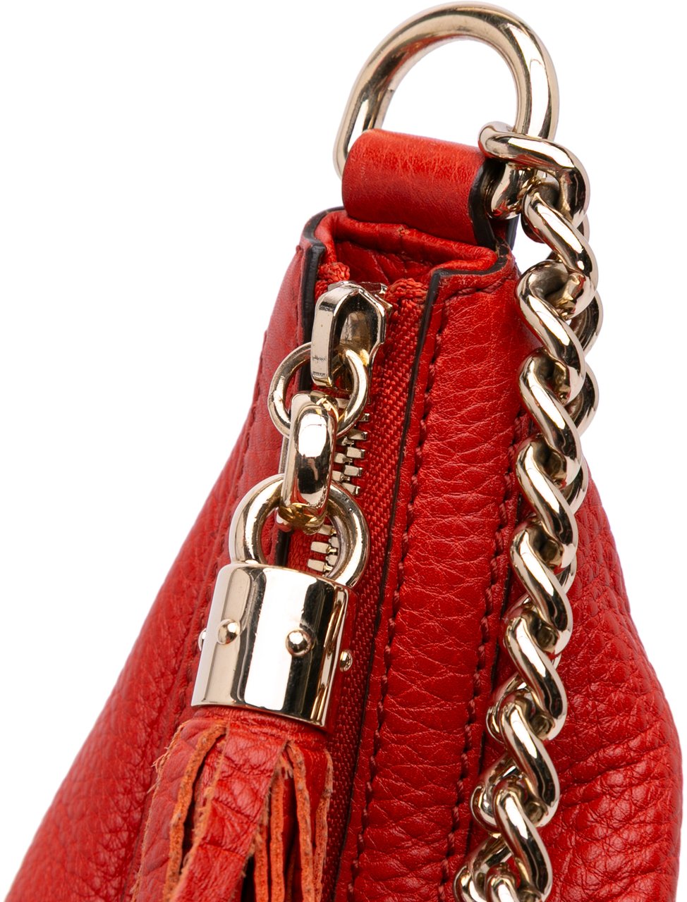 Gucci Medium Leather Soho Shoulder Bag Rood
