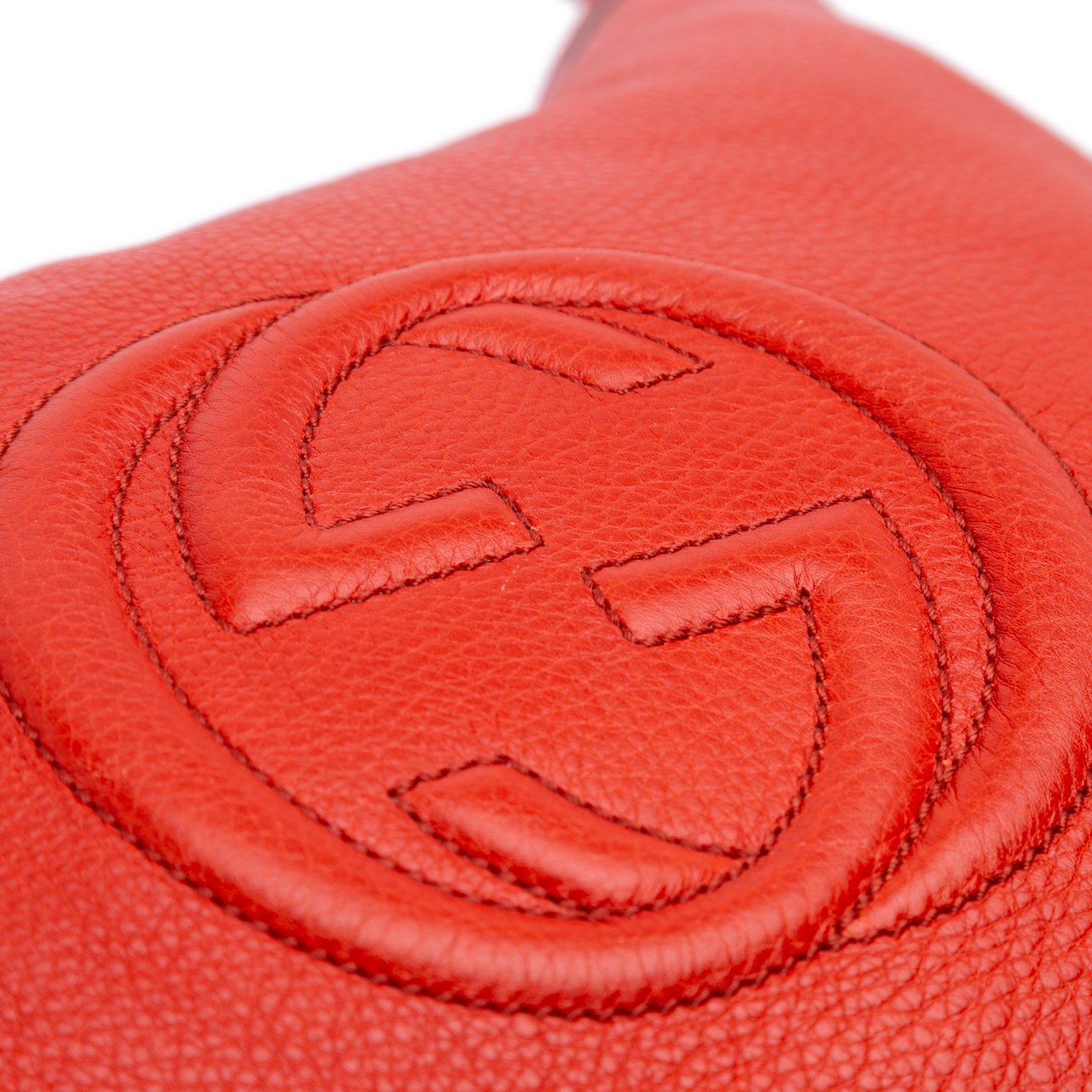 Gucci Medium Leather Soho Shoulder Bag Rood