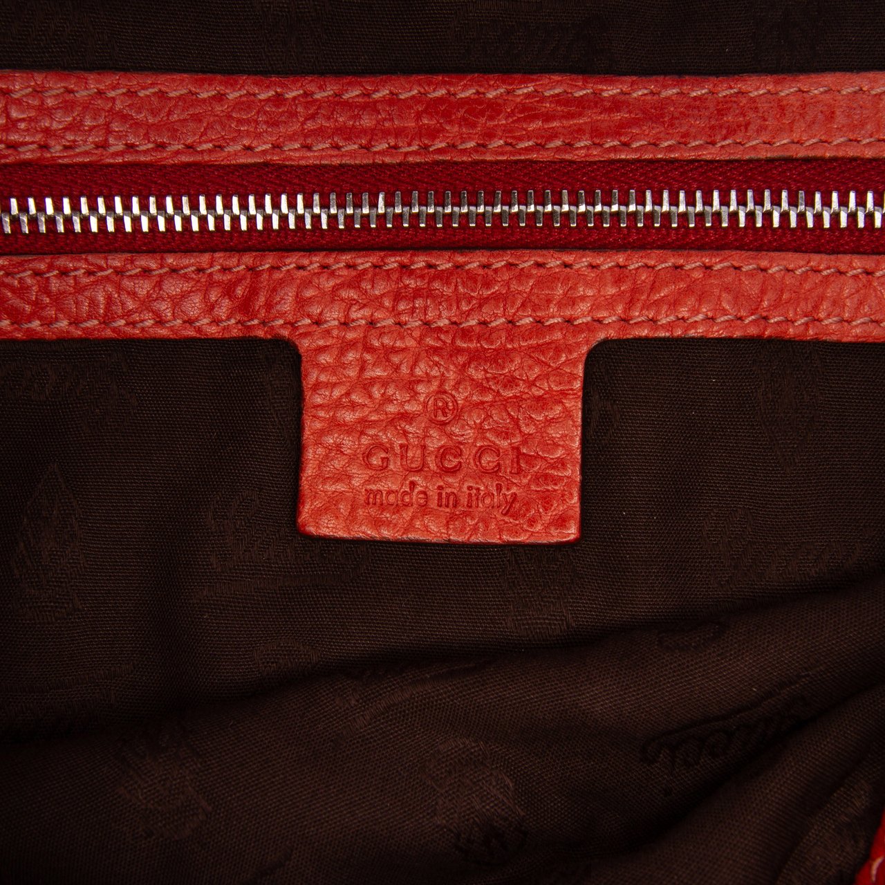 Gucci Medium GG Canvas Bamboo Libeccio Tote Bruin