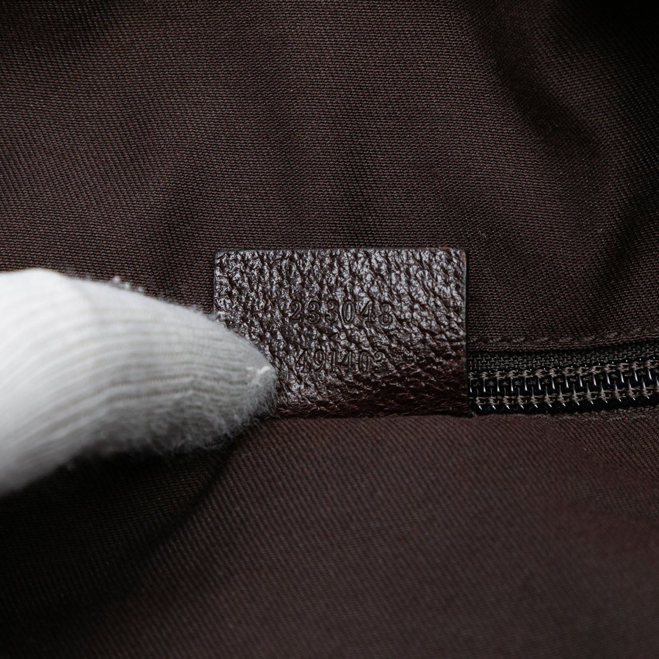 Gucci GG Canvas Web Tote Bruin