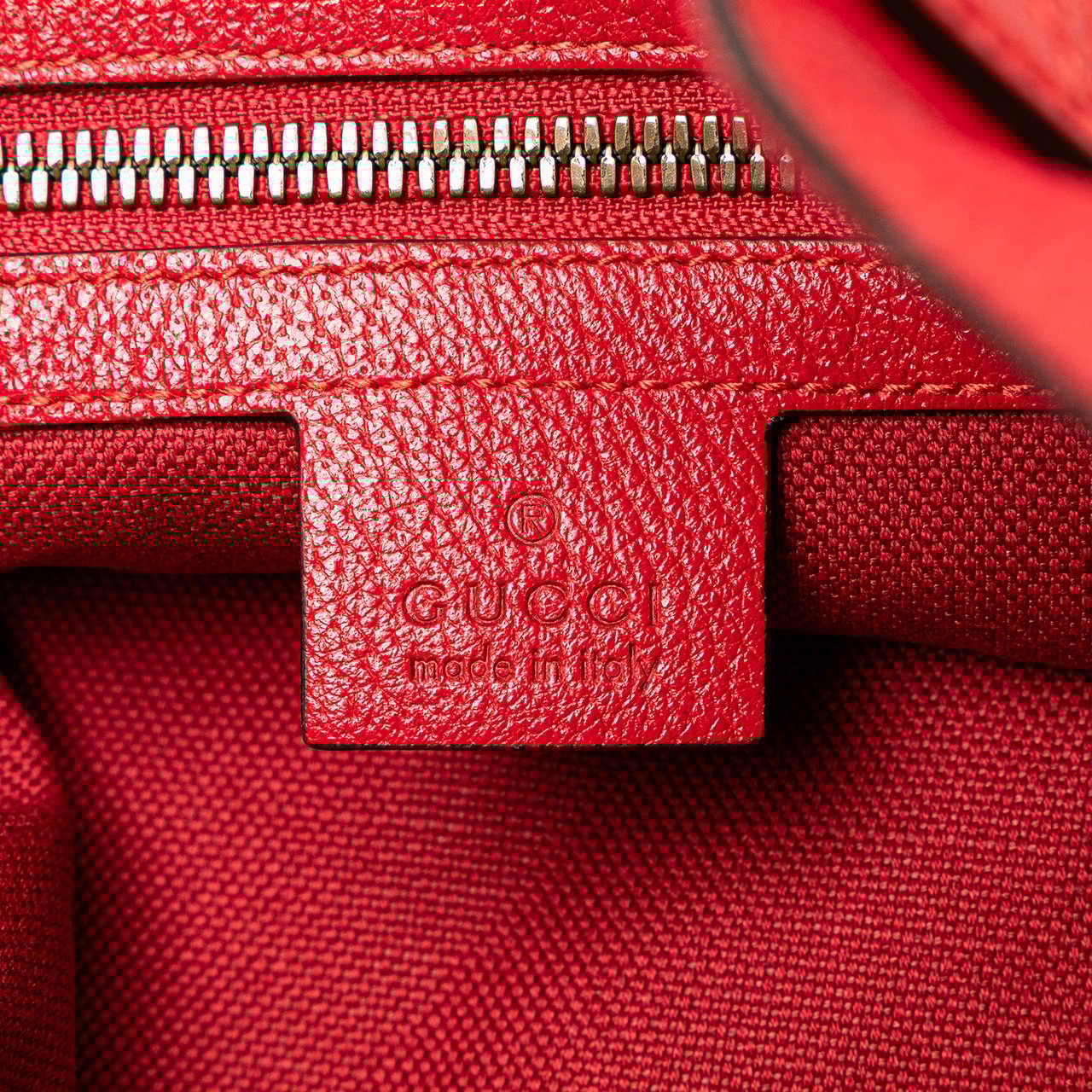 Gucci Canvas Sylvie Baiadera Tote Rood