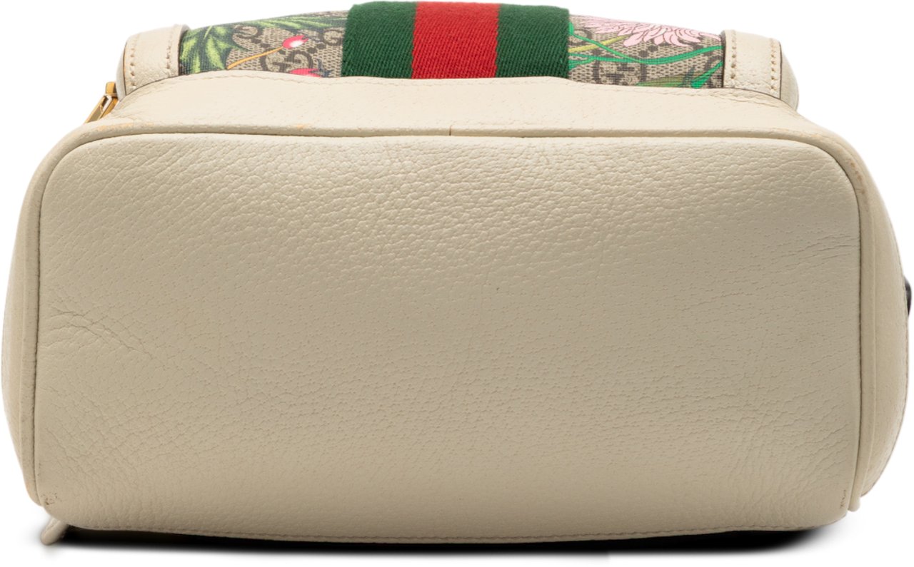Gucci Small GG Supreme Flora Ophidia Backpack Bruin