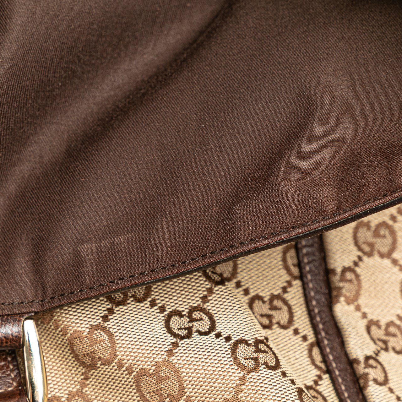Gucci GG Canvas Abbey D Ring Tote Bruin