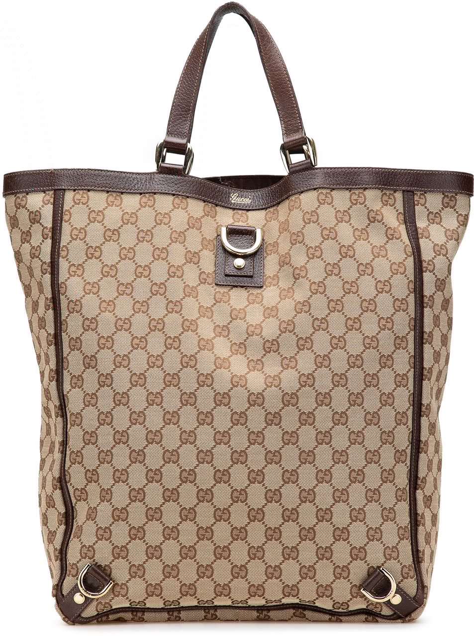 Gucci GG Canvas Abbey D Ring Tote Bruin