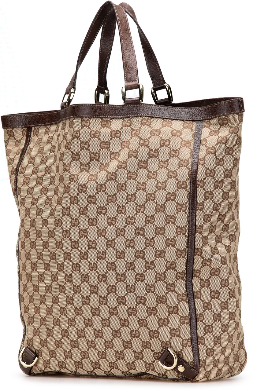 Gucci GG Canvas Abbey D Ring Tote Bruin