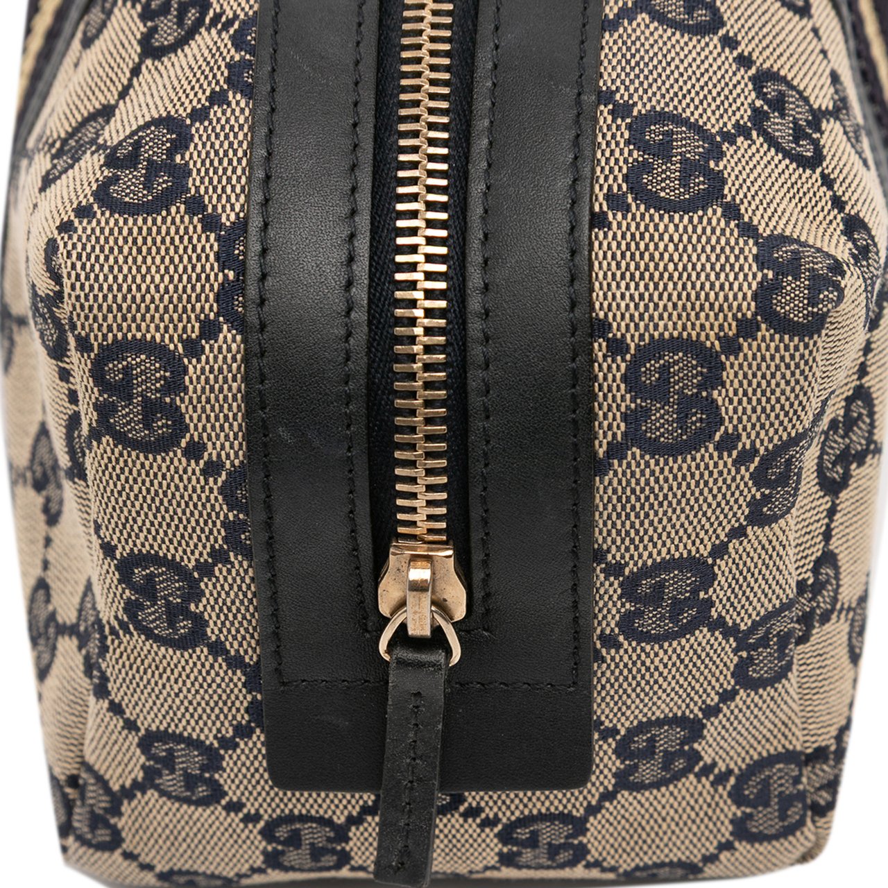 Gucci GG Canvas Web Pouch Bruin
