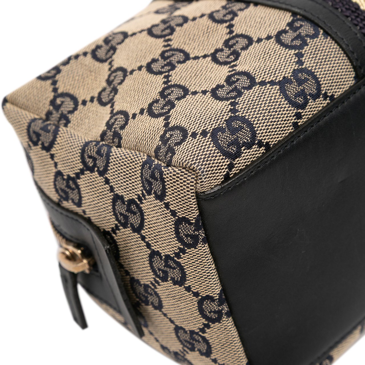 Gucci GG Canvas Web Pouch Bruin