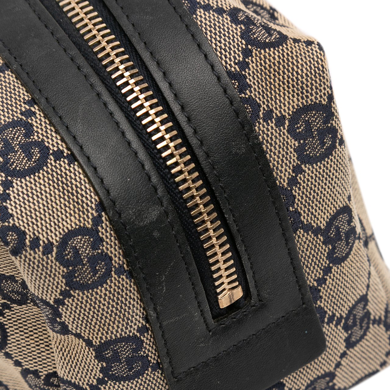 Gucci GG Canvas Web Pouch Bruin