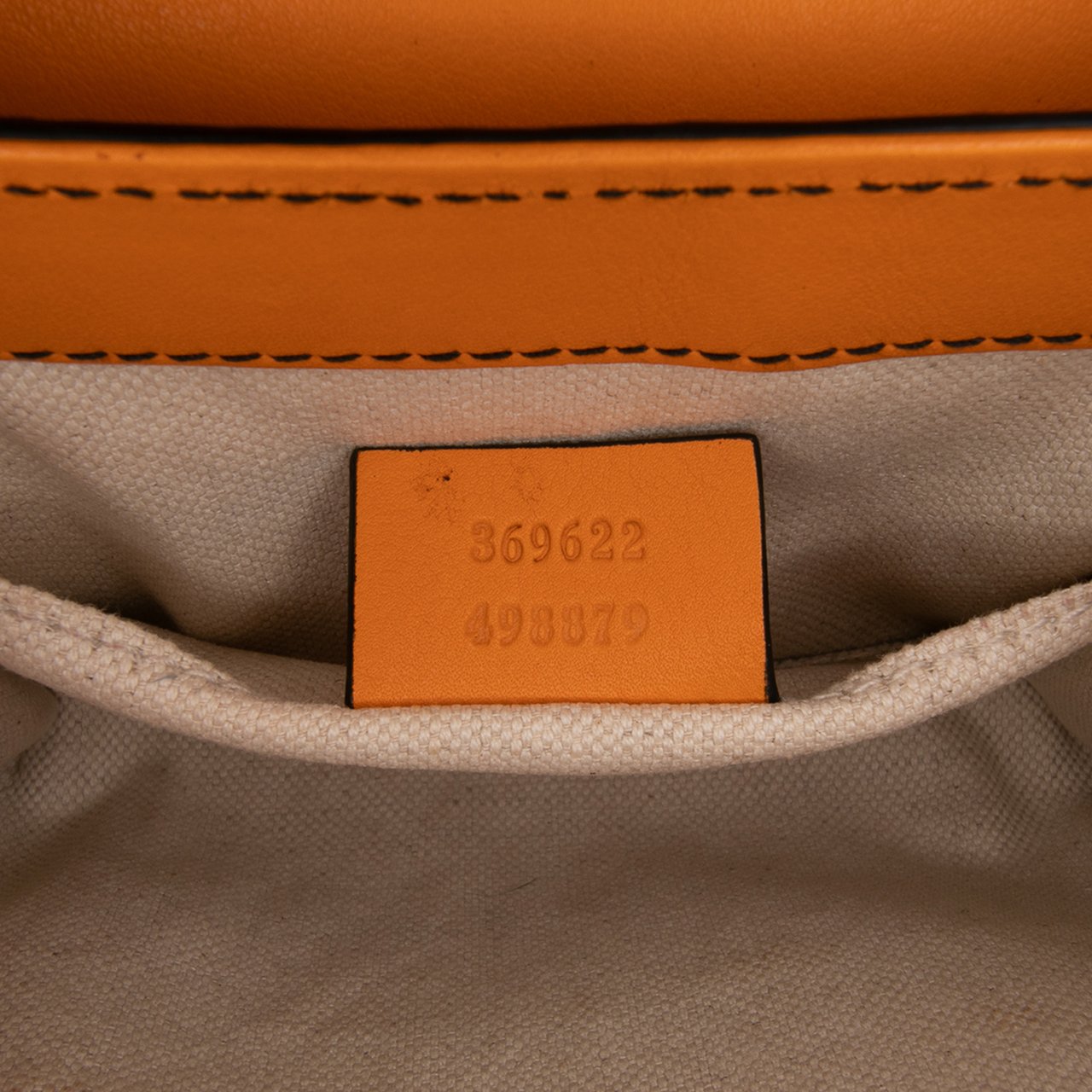 Gucci Mini Guccissima Emily Crossbody Oranje