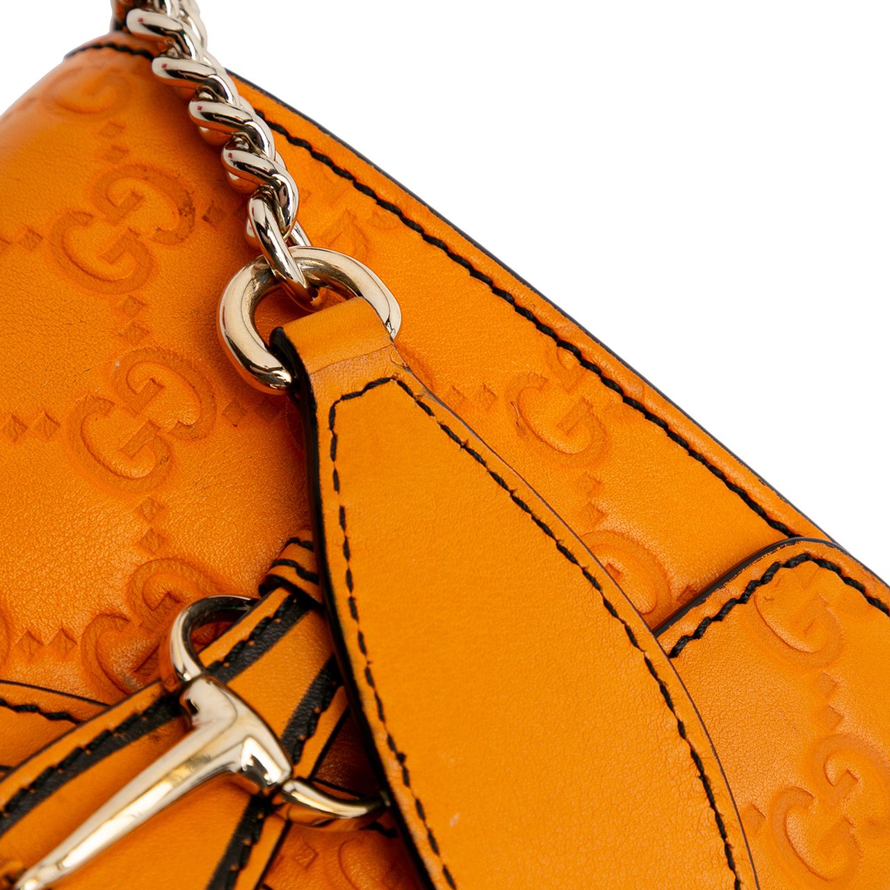Gucci Mini Guccissima Emily Crossbody Oranje