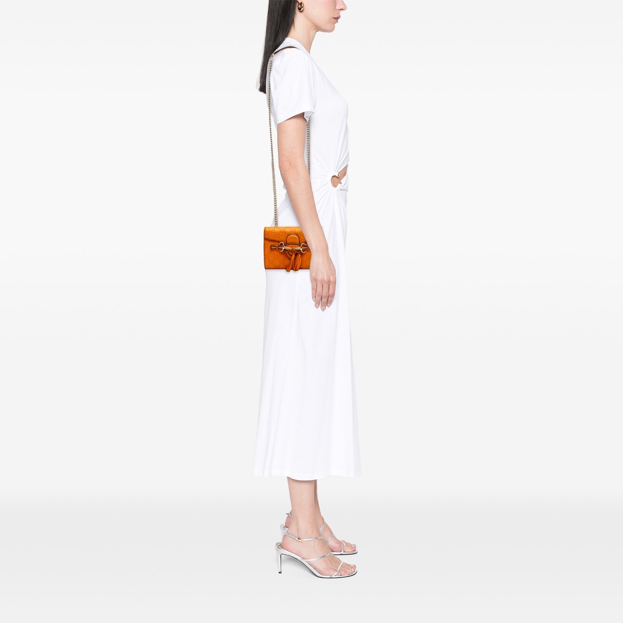 Gucci Mini Guccissima Emily Crossbody Oranje