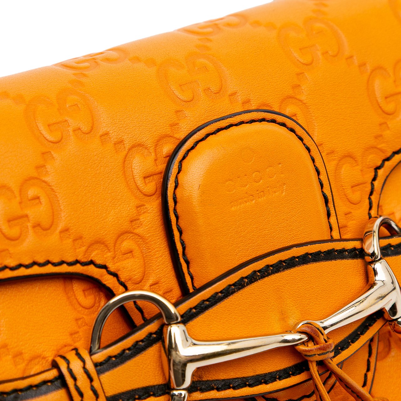 Gucci Mini Guccissima Emily Crossbody Oranje