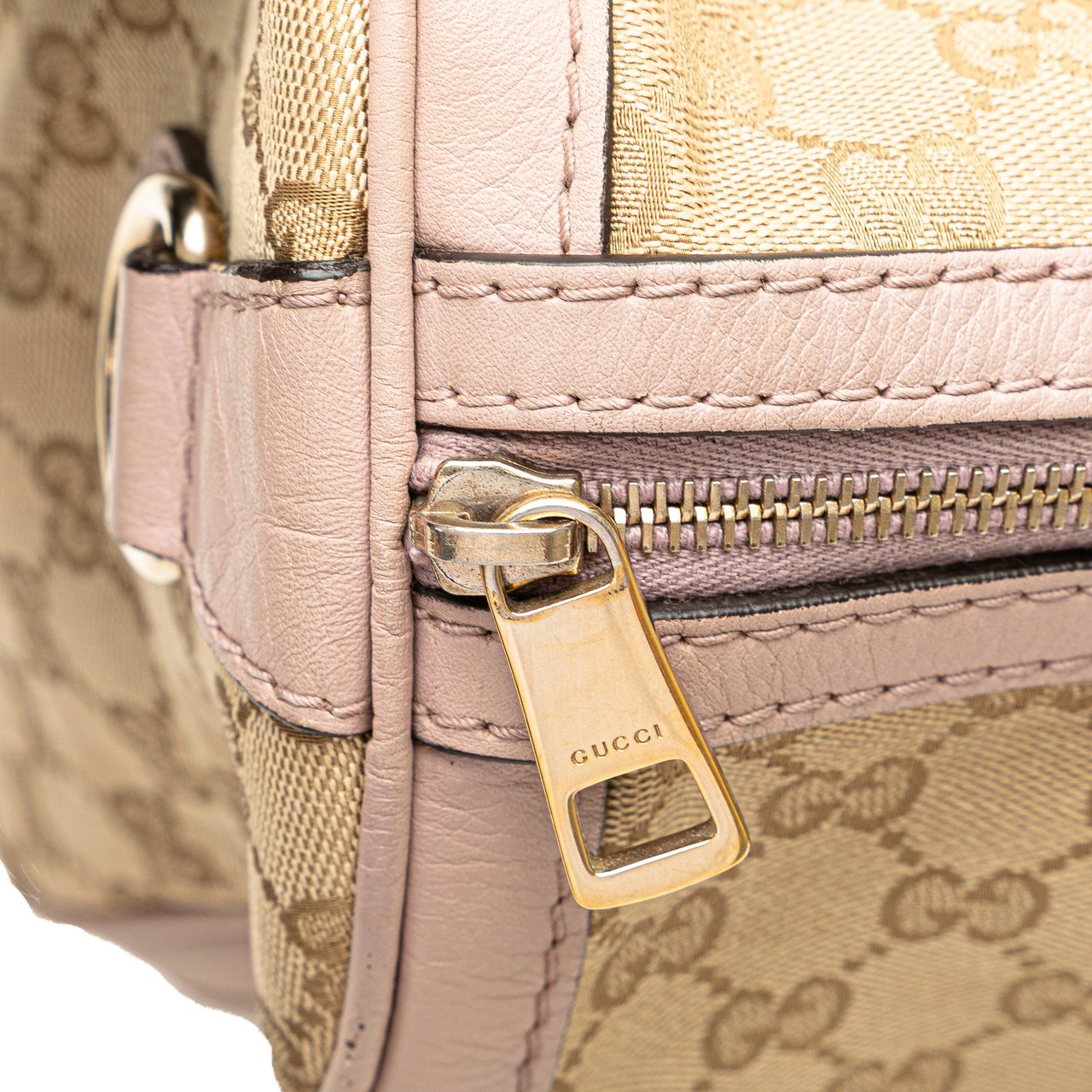 Gucci Medium GG Canvas Web Joy Boston Bag Bruin