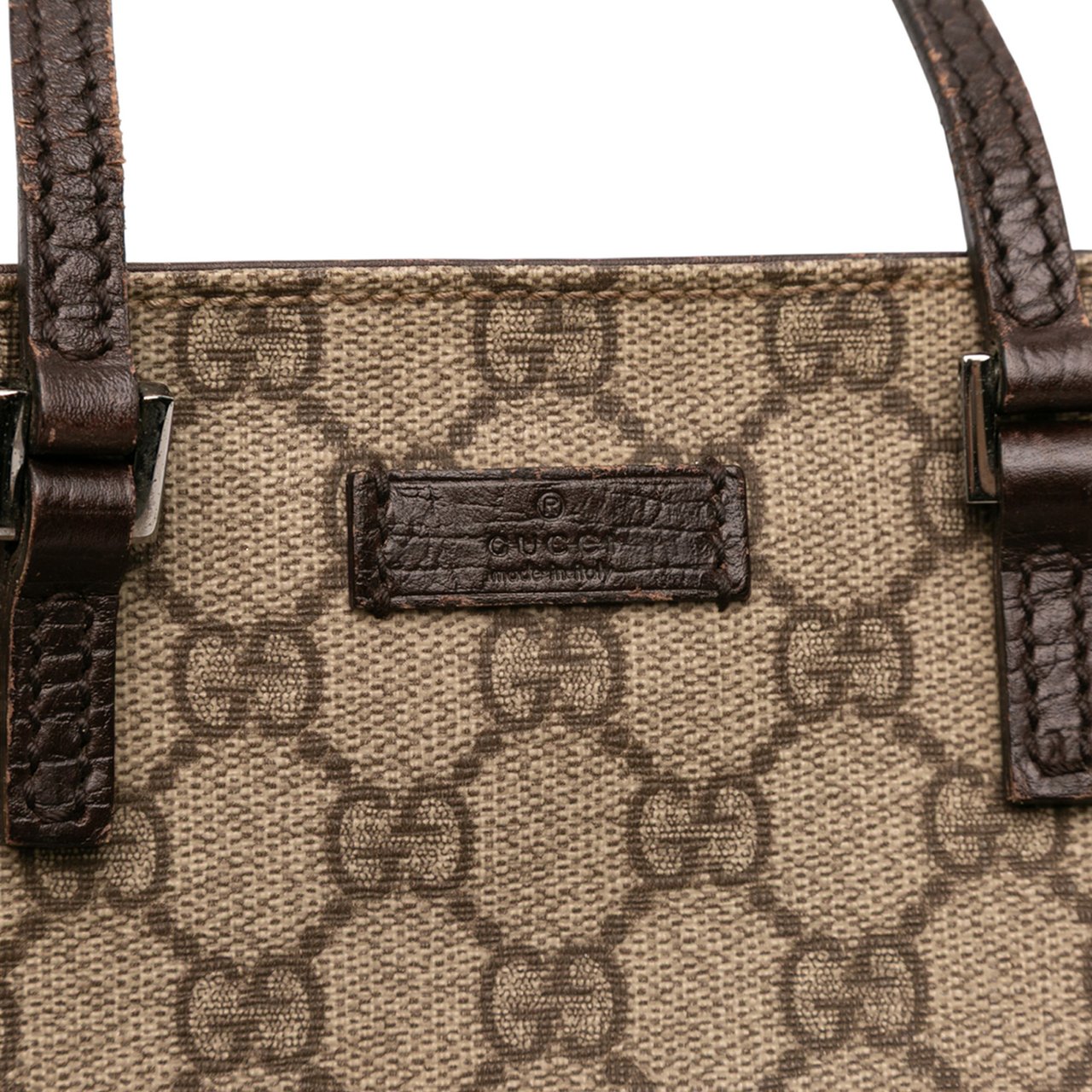 Gucci GG Supreme Tote Bruin