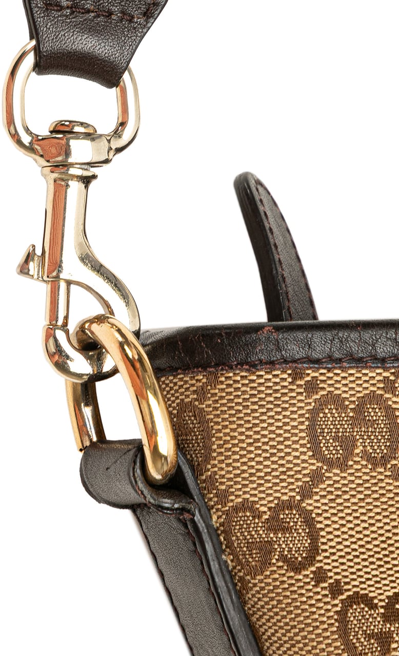 Gucci GG Canvas Shoulder Bag Bruin