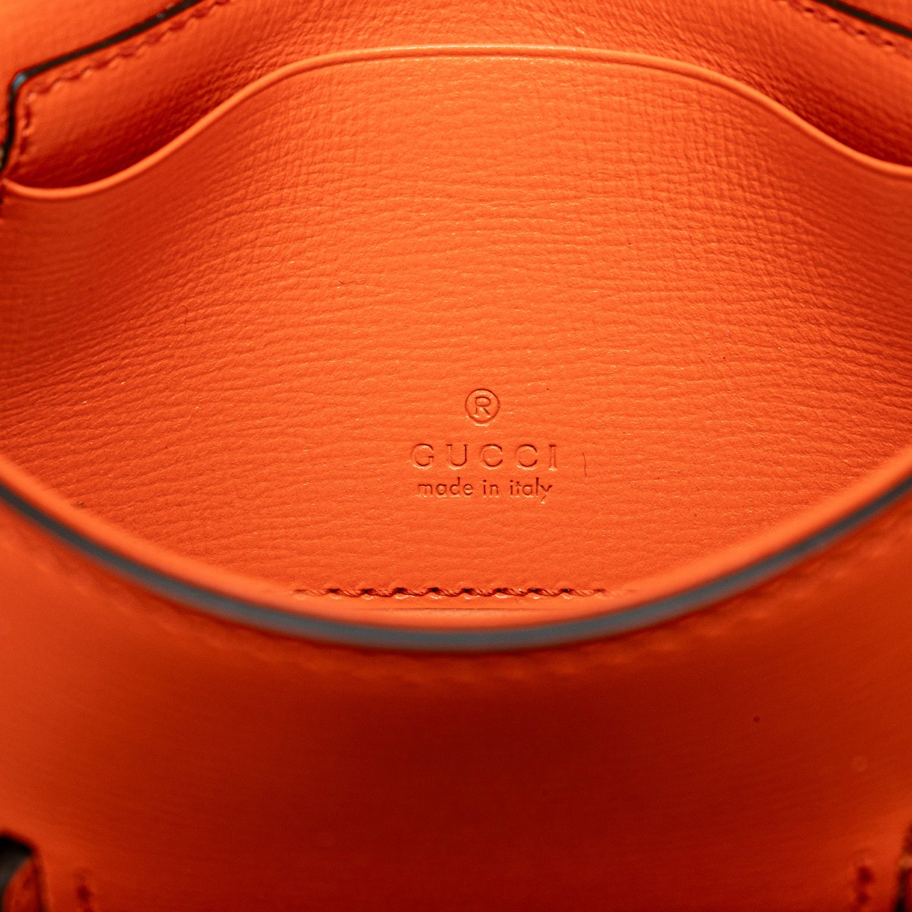 Gucci Mini Leather Horsebit 1955 Web Satchel Oranje