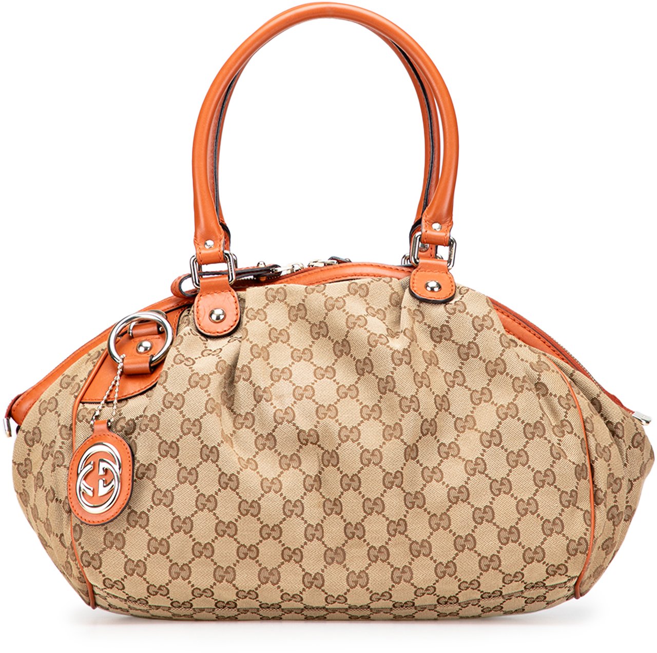 Gucci GG Canvas Sukey Satchel Bruin