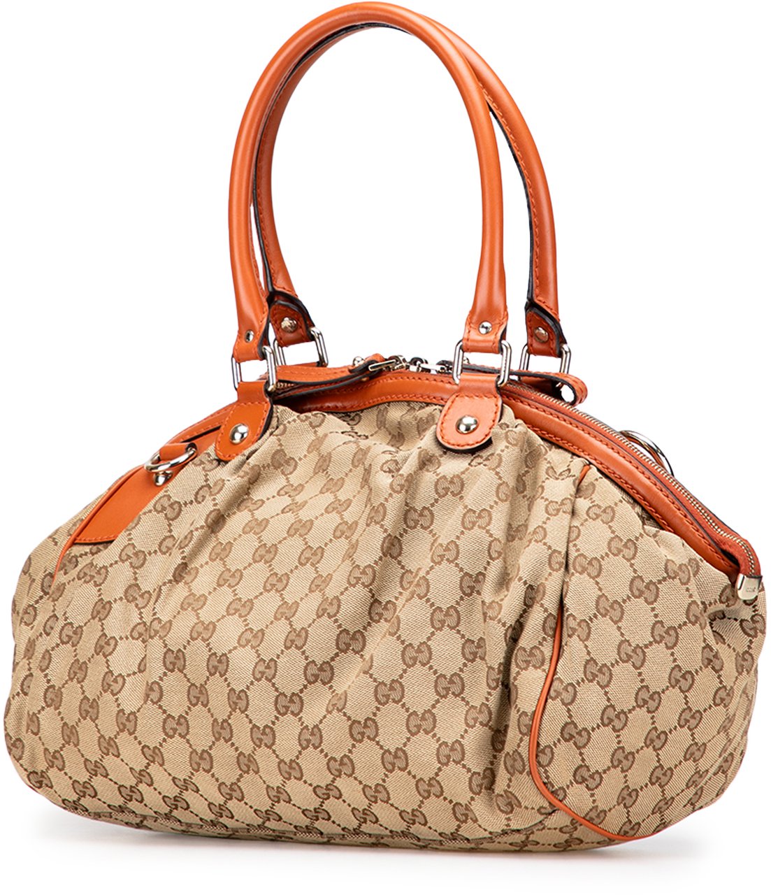 Gucci GG Canvas Sukey Satchel Bruin