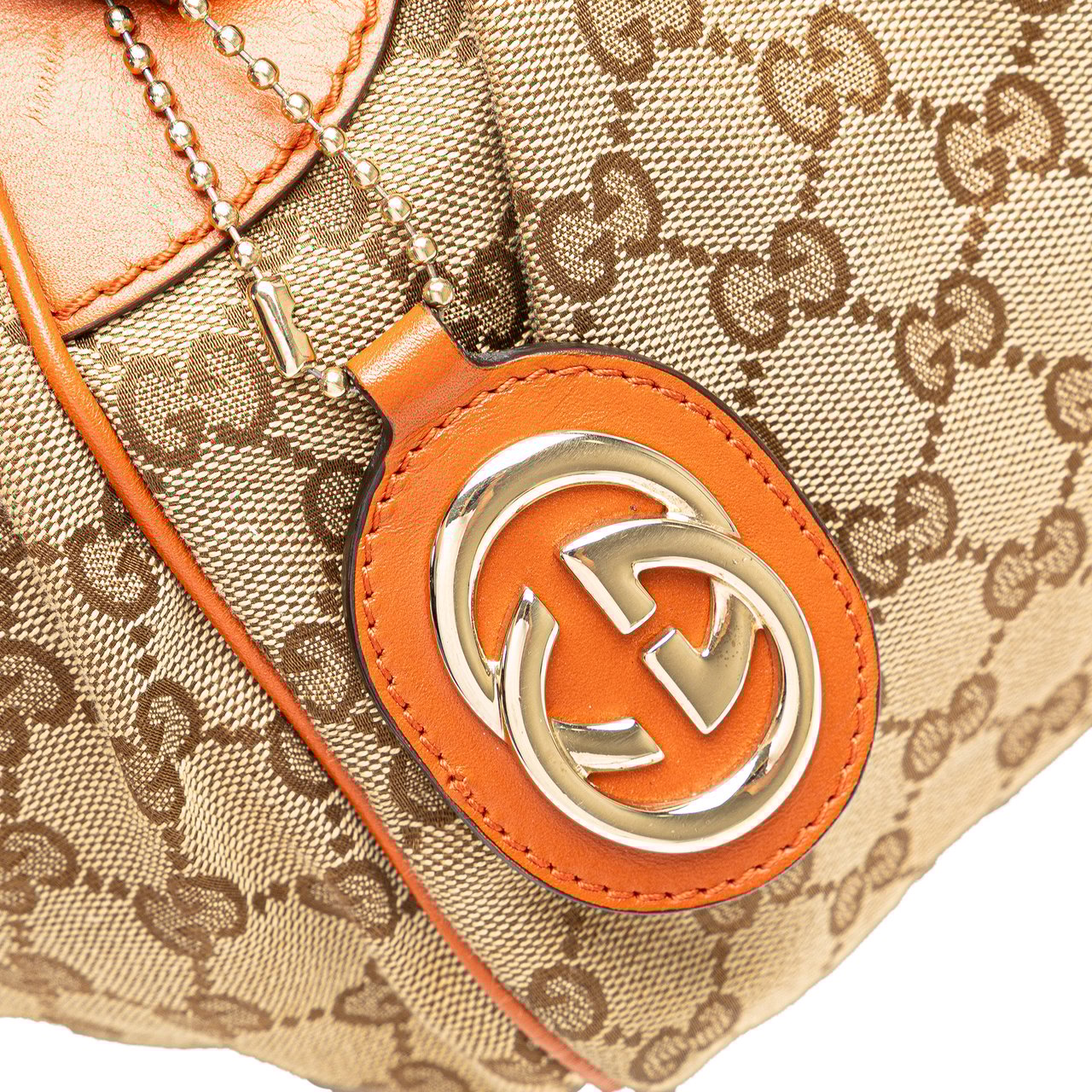 Gucci GG Canvas Sukey Satchel Bruin
