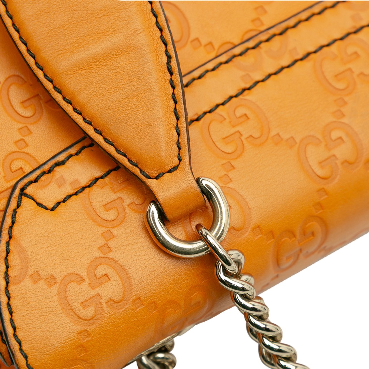 Gucci Mini Guccissima Emily Crossbody Oranje