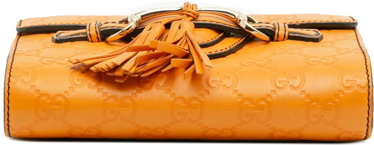 Gucci Mini Guccissima Emily Crossbody Oranje