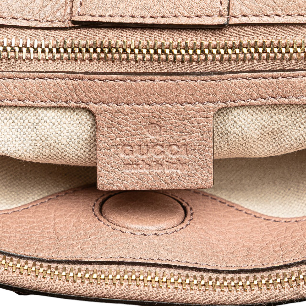 Gucci Medium Calfskin Bamboo Shopper Satchel Roze