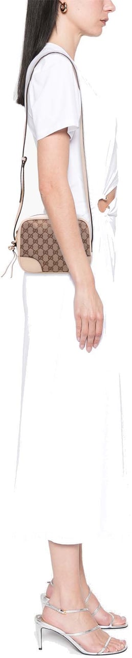 Gucci GG Canvas Bree Crossbody Bruin