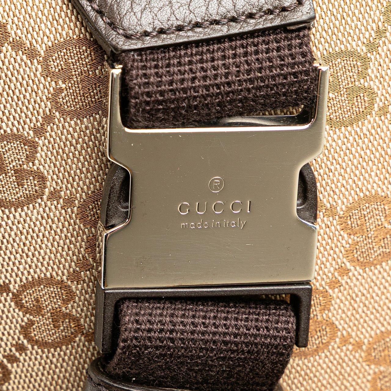 Gucci GG Canvas Belt Bag Bruin