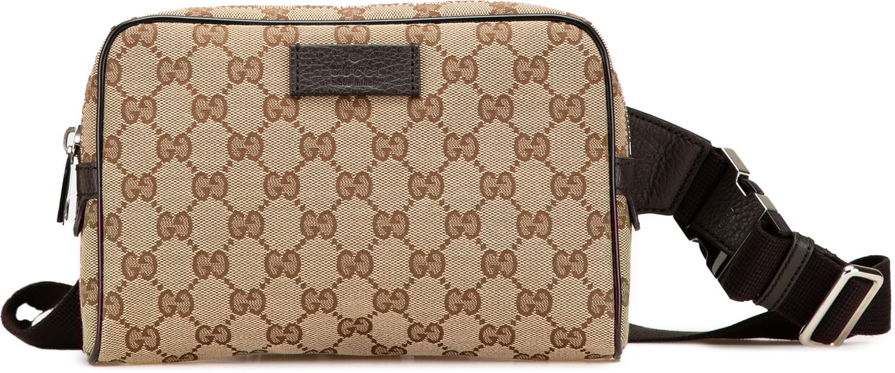 Gucci GG Canvas Belt Bag Bruin