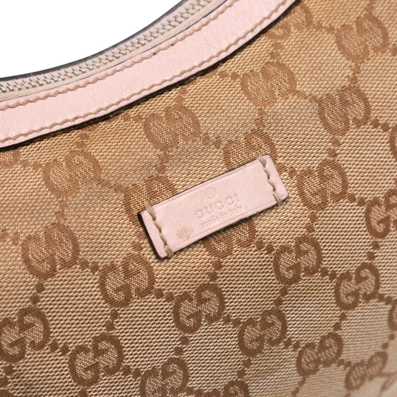 Gucci GG Canvas Web Crossbody Bruin