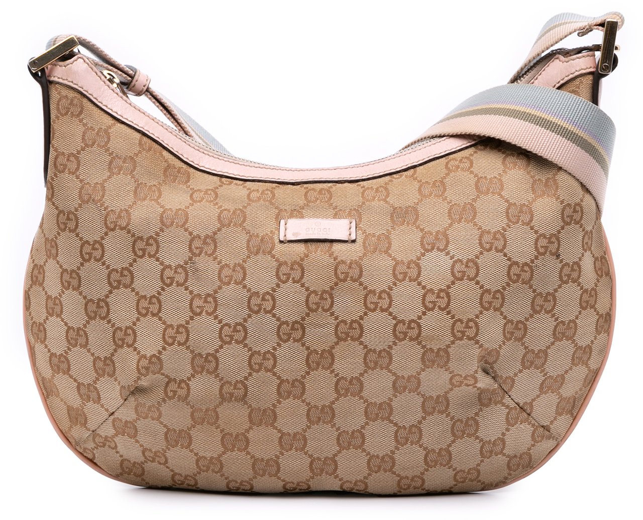 Gucci GG Canvas Web Crossbody Bruin