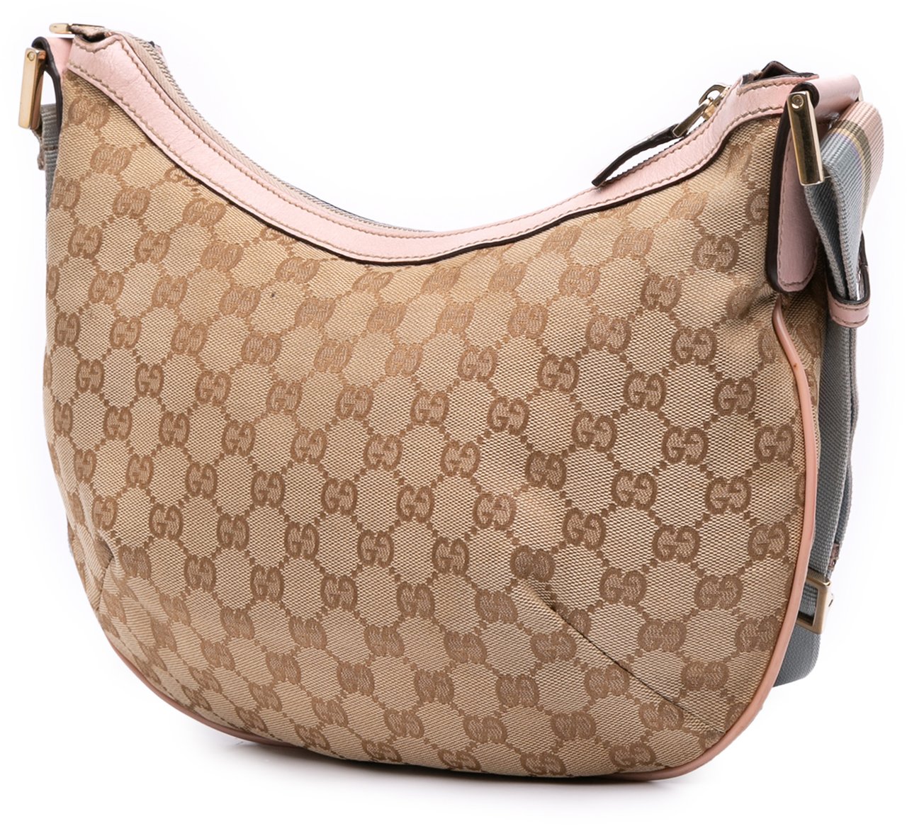 Gucci GG Canvas Web Crossbody Bruin