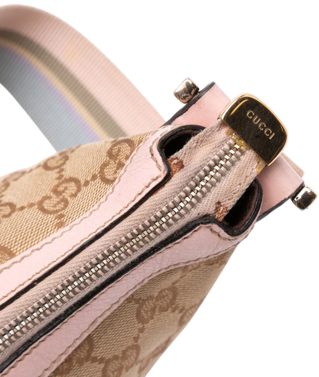 Gucci GG Canvas Web Crossbody Bruin