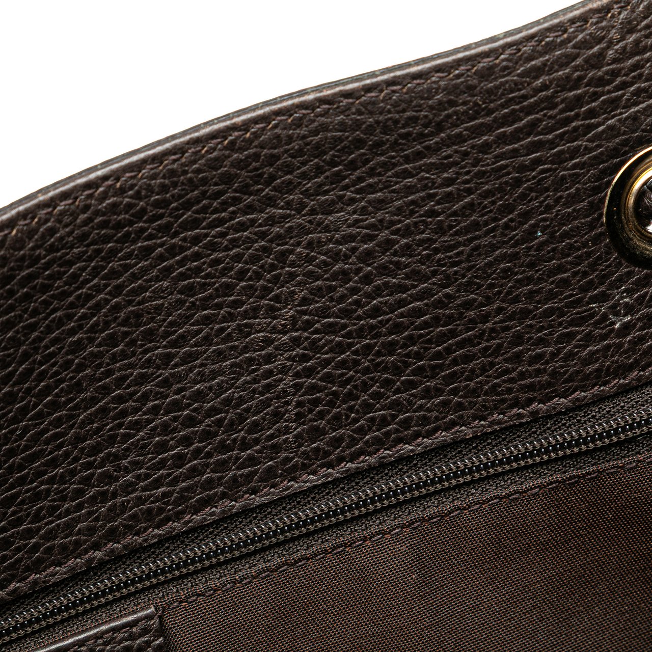 Gucci Large Leather Gifford Tote Bruin
