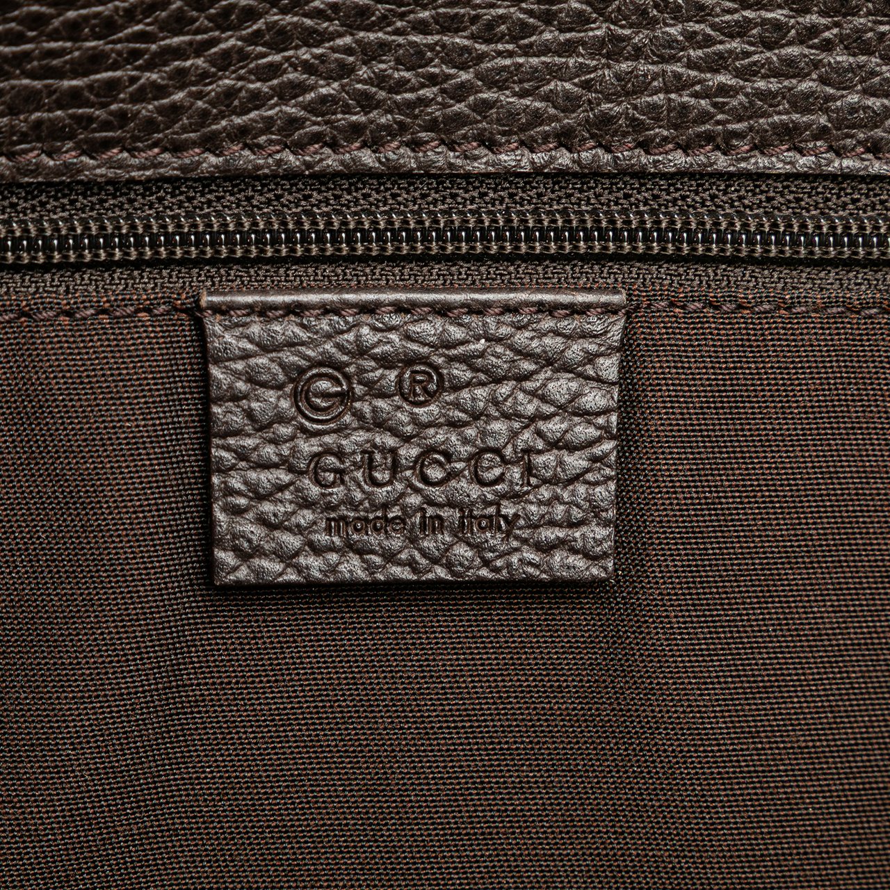 Gucci Large Leather Gifford Tote Bruin