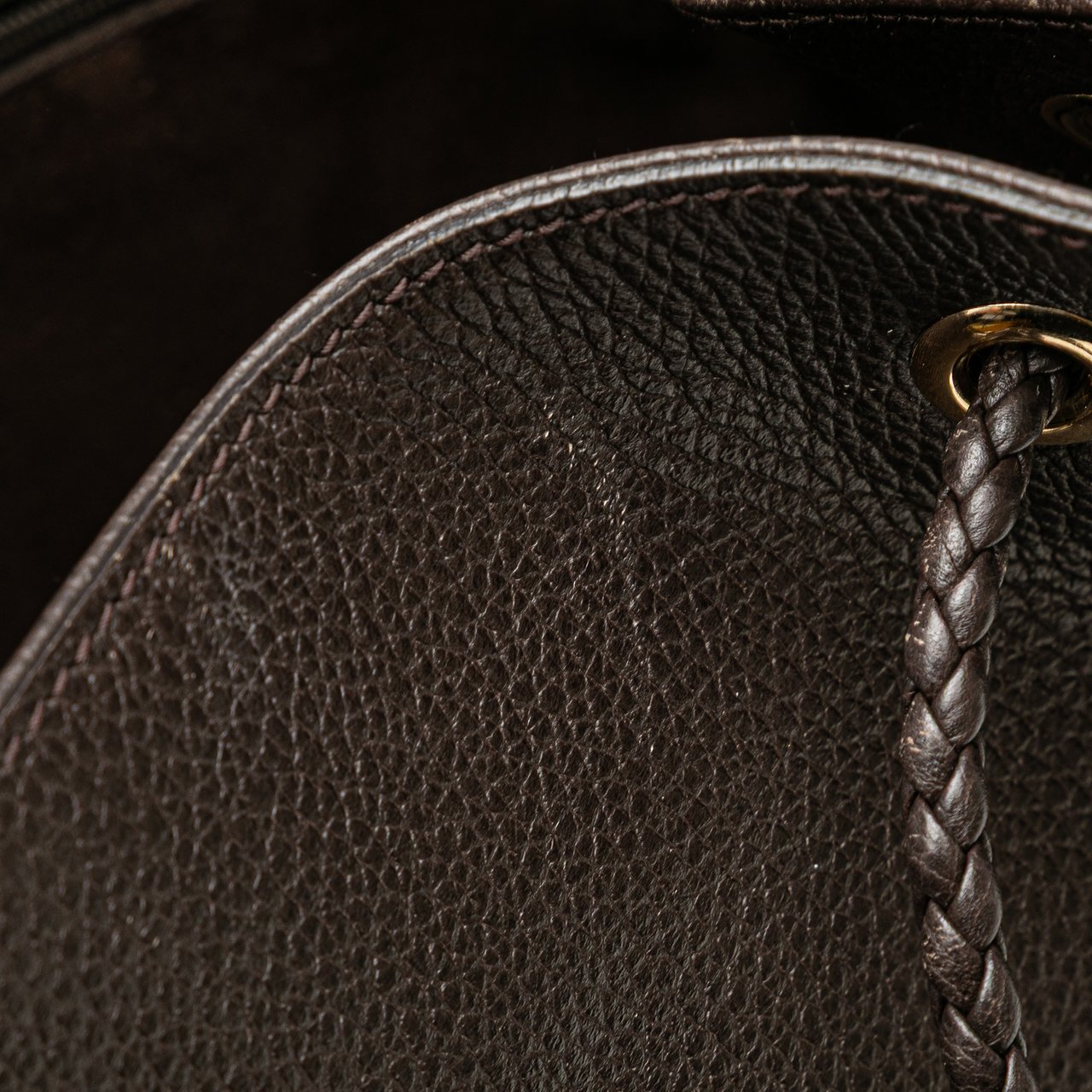 Gucci Large Leather Gifford Tote Bruin