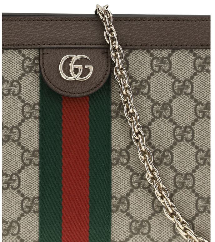 Gucci Gucci Brown Fabric Handbag Bruin