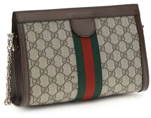 Gucci Gucci Brown Fabric Handbag Bruin