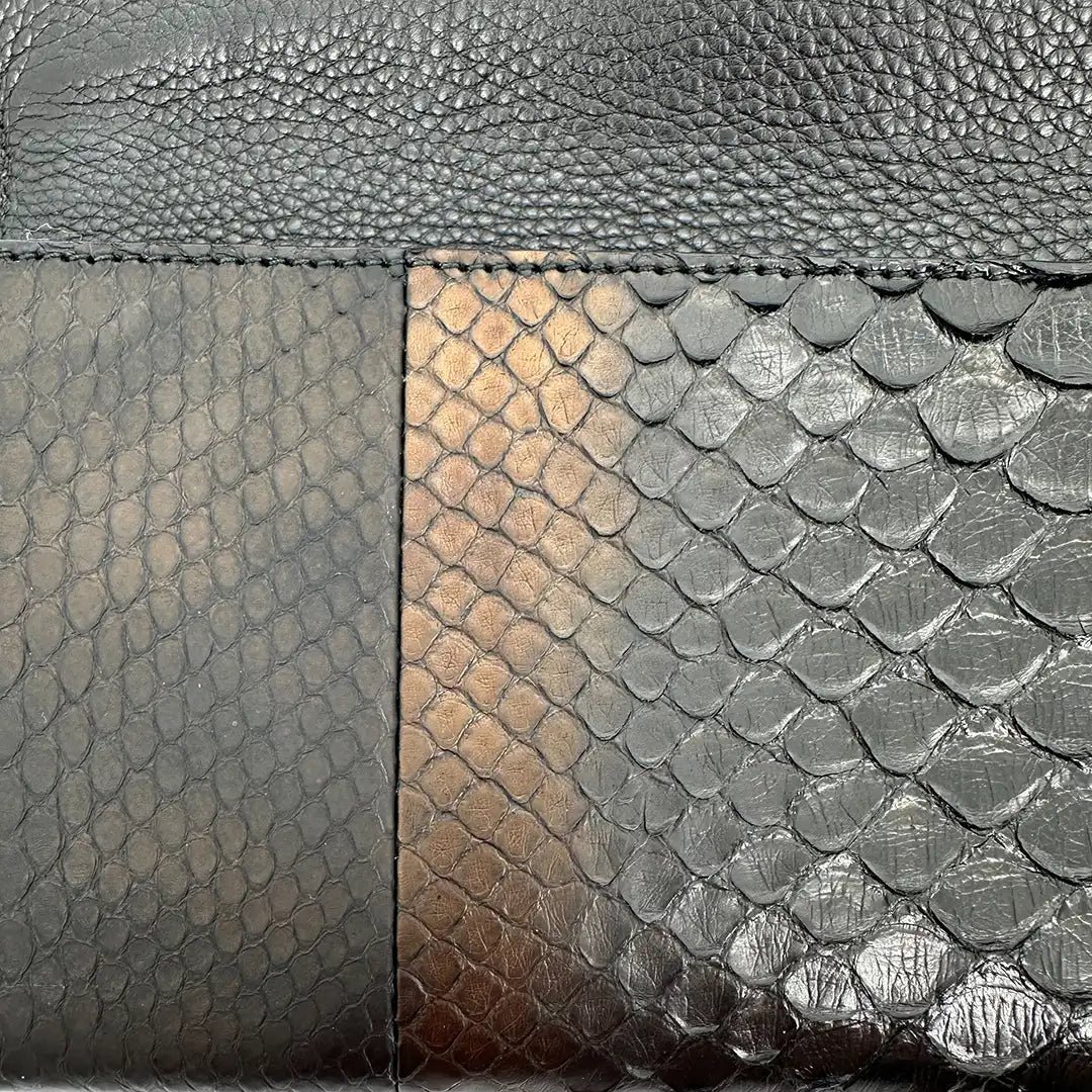 Gucci Gucci Clutch black snakeskin / very good Divers