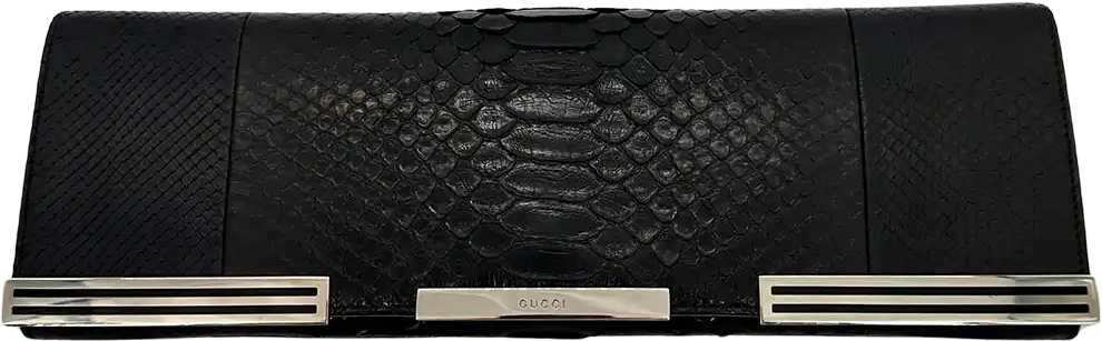 Gucci Gucci Clutch black snakeskin / very good Divers