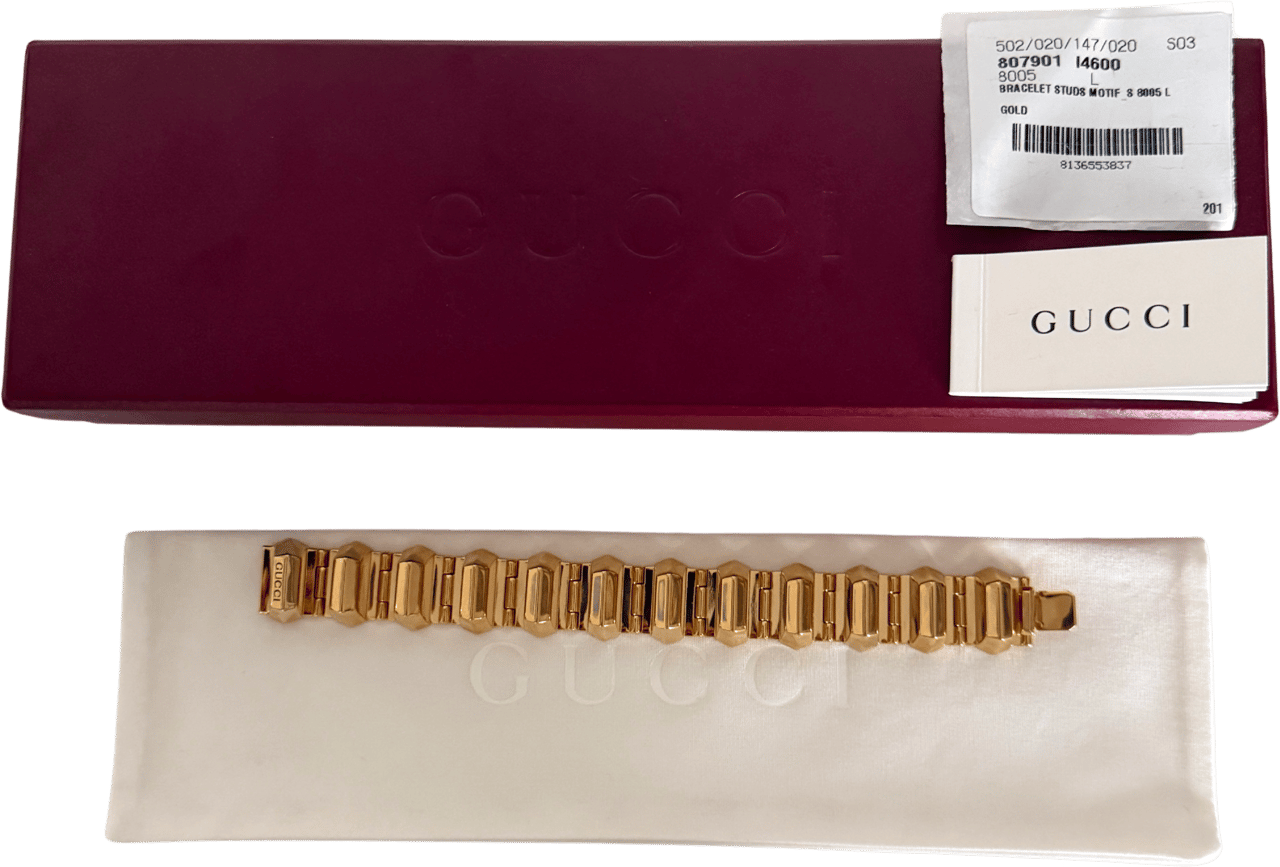 Gucci Gucci Chain Bracelet Gold / mint condition Goud