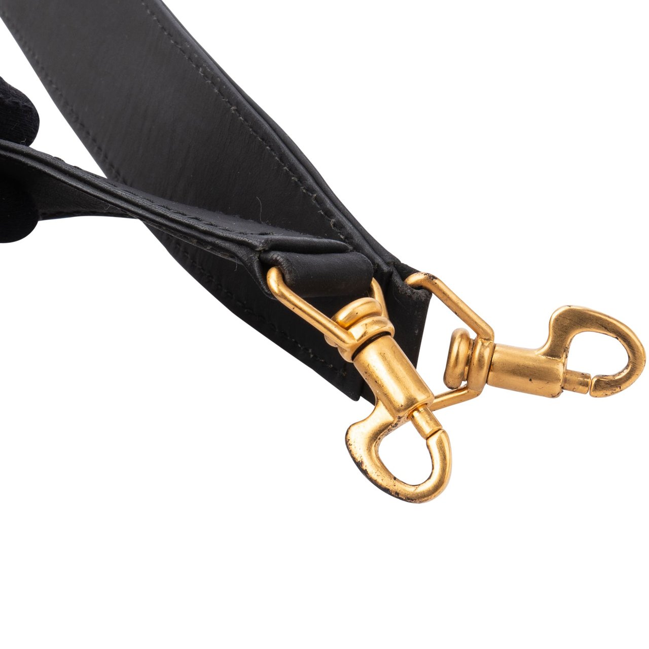 Gucci Gucci Blue Leather Bags Strap Zwart