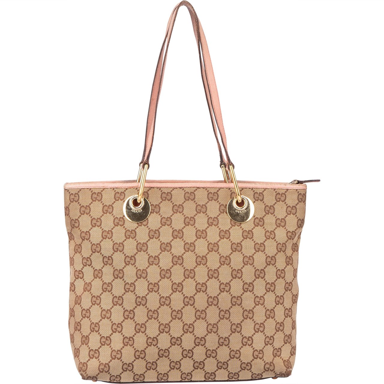 Gucci Gucci GG Monogram Eclipse Handbag Bruin