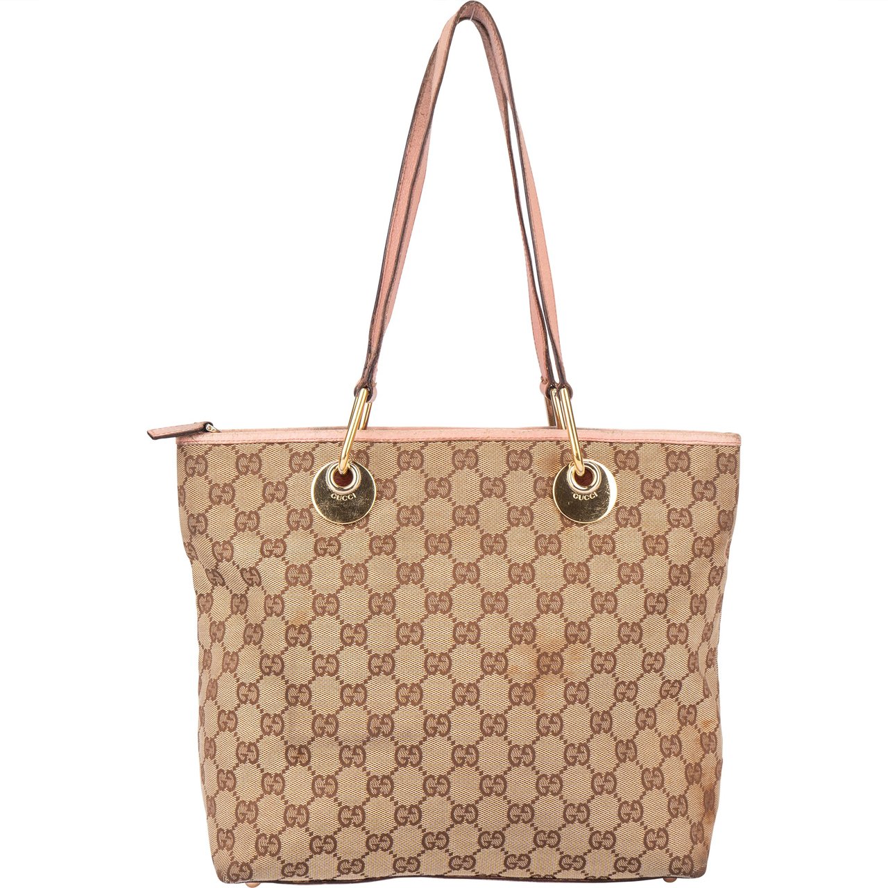 Gucci Gucci GG Monogram Eclipse Handbag Bruin