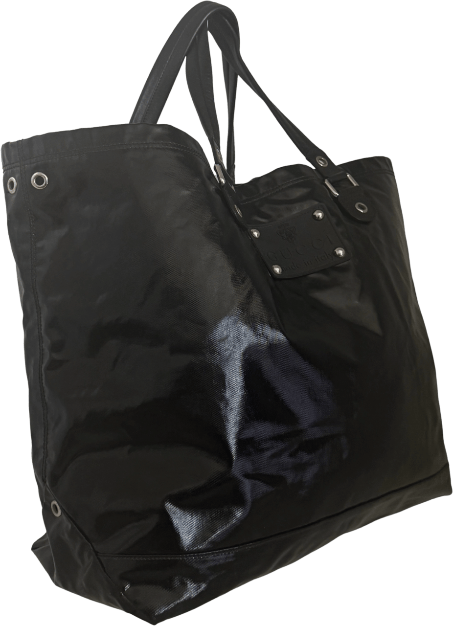 Gucci Gucci Tote Bag aus PVC Schwarz / sehr gut Zwart