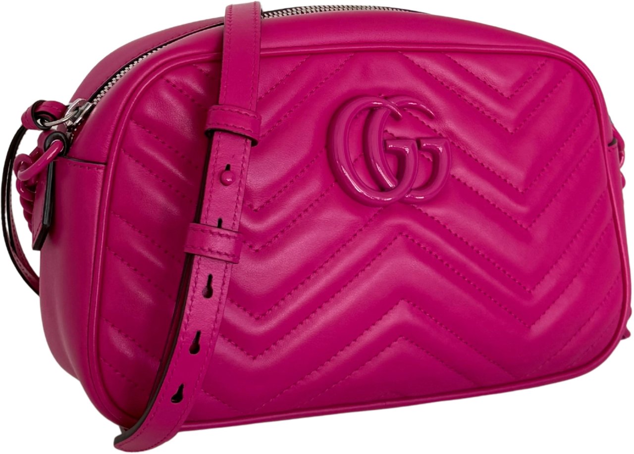 Gucci Gucci GG Marmont Camera Bag Small Pink / very good Roze